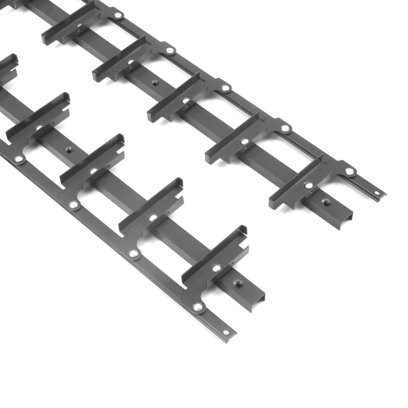 Aluminiowy bezrączkowy mechanizm do pionowych i poziomych żaluzji tarasowych - kolor antracytowy