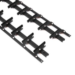 Aluminiowy bezrączkowy mechanizm do pionowych i poziomych żaluzji tarasowych - kolor czarny