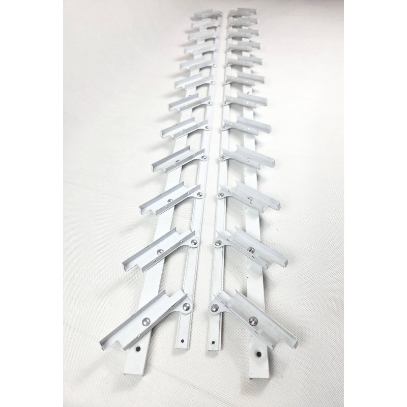 Aluminiowy bezrączkowy mechanizm do pionowych i poziomych żaluzji tarasowych II GATUNEK - kolor biały