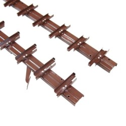 Mechanizm aluminiowy do żaluzji tarasowych - kolor brązowy