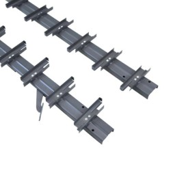 Stalowy mechanizm do żaluzji tarasowych — antracyt | Ruchome lamele na taras