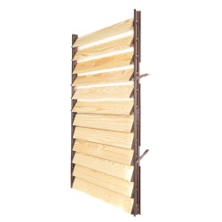 Żaluzje tarasowe zestaw — ruchome deseczki 120 cm