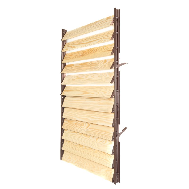 Żaluzje tarasowe zestaw — ruchome deseczki 120 cm