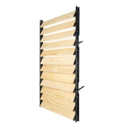 Żaluzje tarasowe zestaw — ruchome deseczki 120 cm