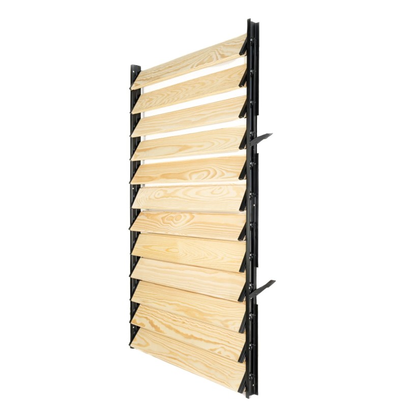 Żaluzje tarasowe zestaw — ruchome deseczki 120 cm