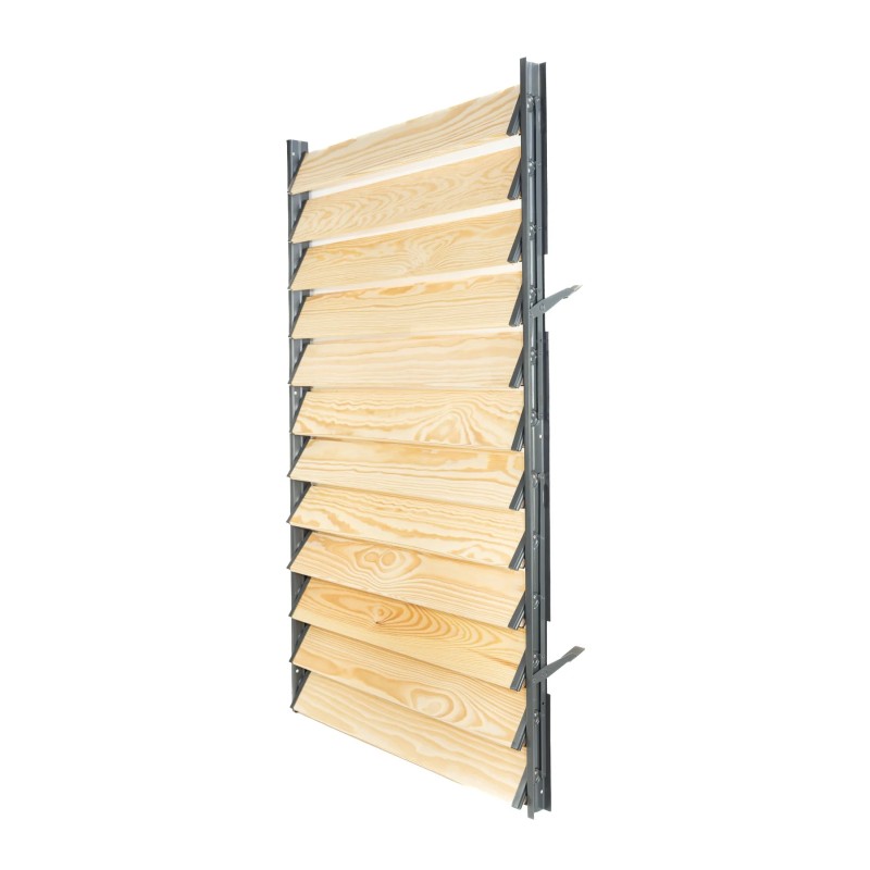 Żaluzje tarasowe aluminiowy mechanizm deseczki 120 cm