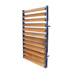 Żaluzje tarasowe - stalowy mechanizm i aluminiowe panele - zestaw